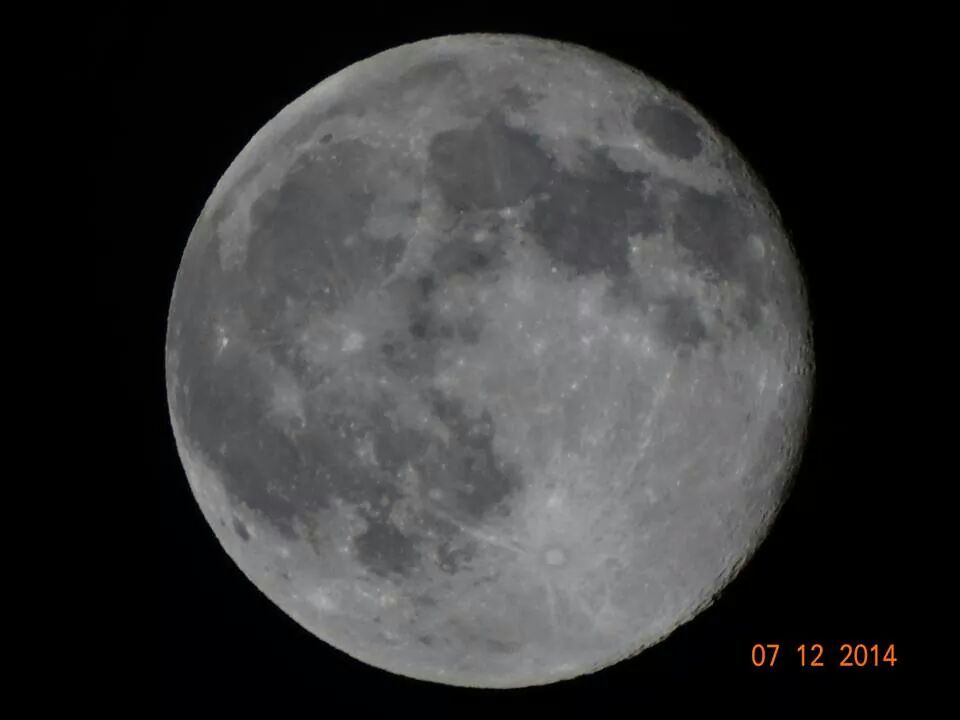 Supermoon July 2014 Over Tehachapi, CA