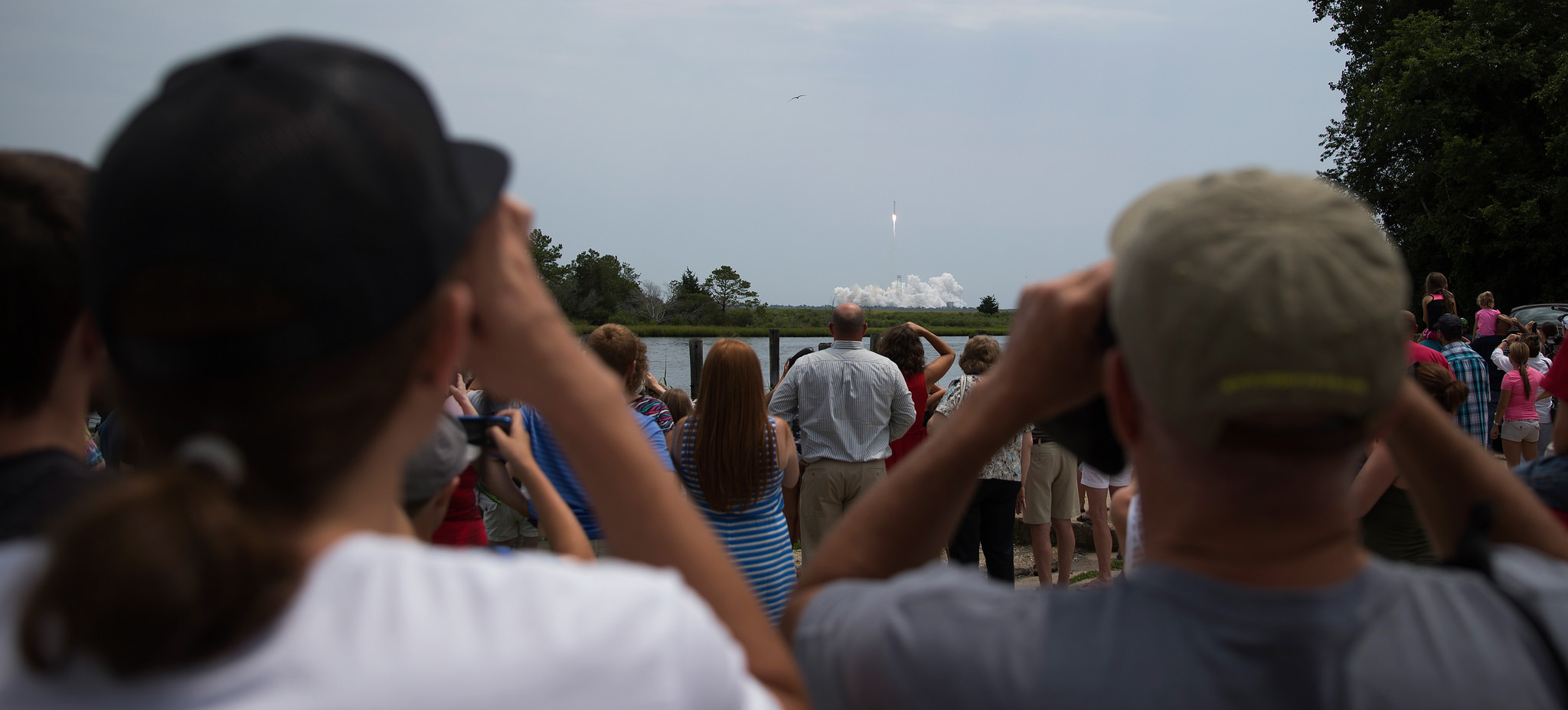 Viewing at Antares Orbital-2 Mission Launch