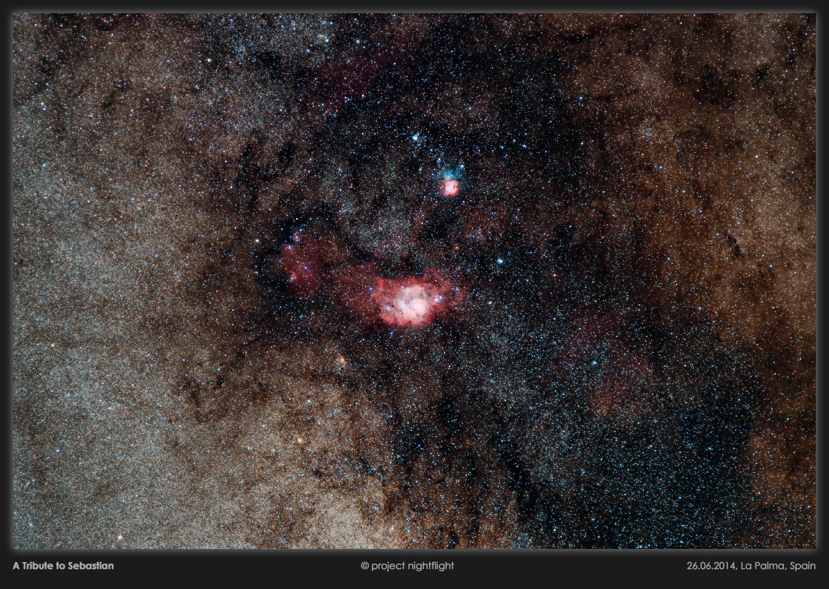 Lagoon Nebula Glows in Amazing Night Sky Photo