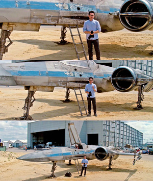 Director J.J. Abrams revealed the new design of the X-Wing starfighter in a video for UNICEF.