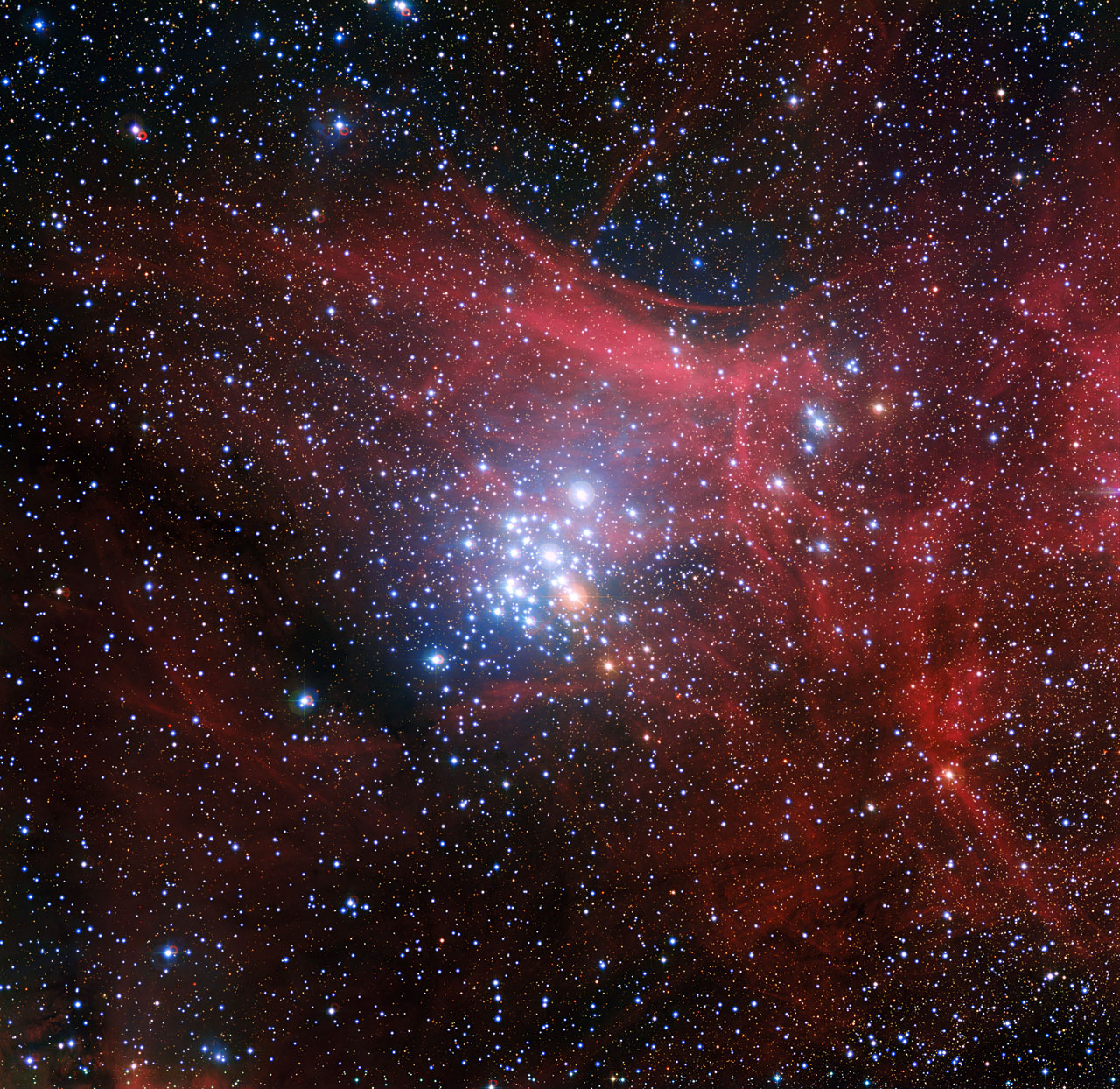 Young Star Cluster Shines in Stunning Telescope Views