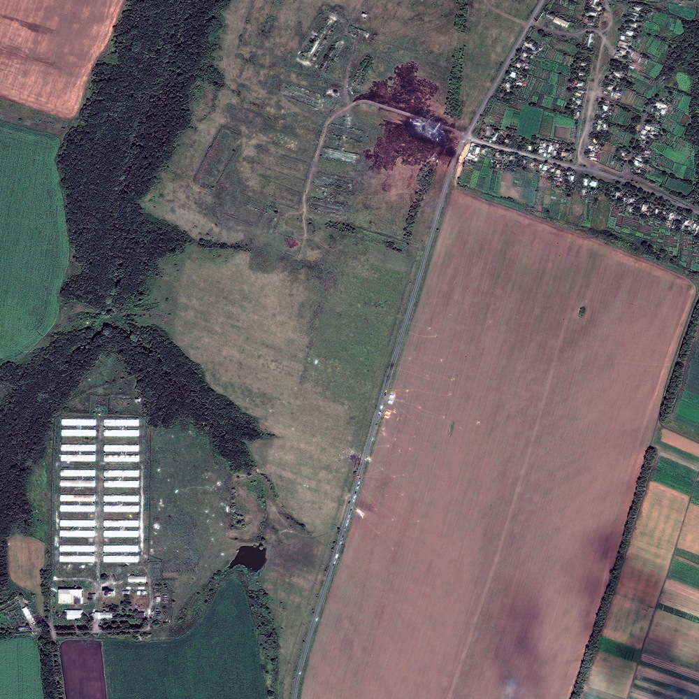 Satellites Track Malaysian Airlines MH17 Crash Site from Space