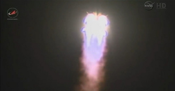 Russia launched the Progress 56 cargo spacecraft to the International Space Station from the Baikonur Cosmodrome in Kazakhstan on July 23, 2014.