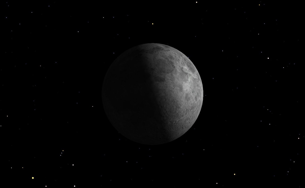 First Quarter Moon, August 2014