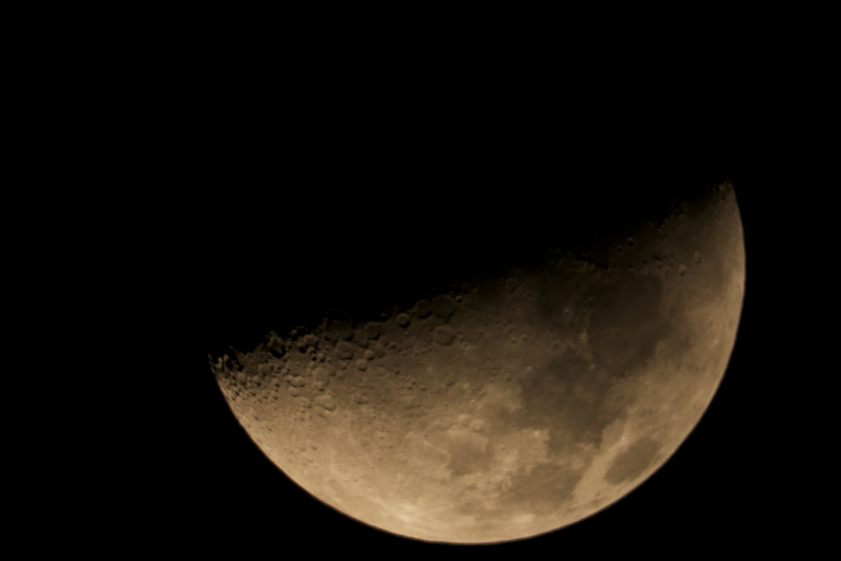First Quarter Moon Over Ohio