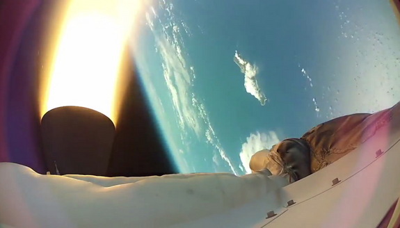 The LDSD vehicle's onboard motor propelled the craft even higher into the sky, taking it up to Mach 4 for the June 2014 test.