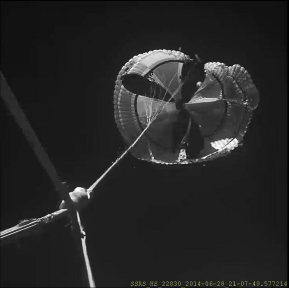 The huge 100-foot-wide (30.5 meters) supersonic parachute ripped almost immediately upon being deployed during the LDSD test.