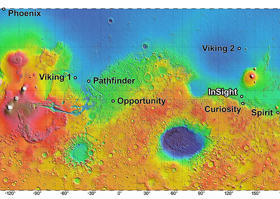 NASA's InSight lander mission would add to the number of successful touchdowns on the Red Planet.
