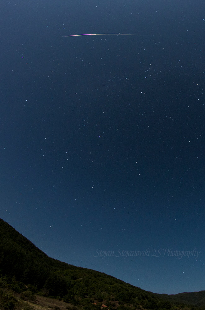 2014 Perseid Meteor Over Macedonia