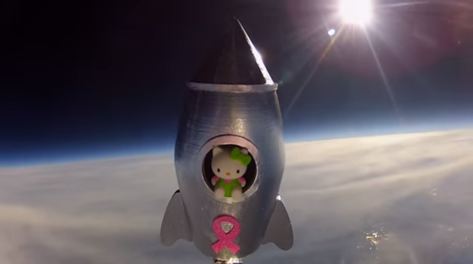 Hello Kitty Near-Space Balloon Flight