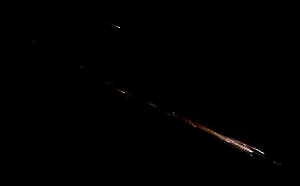 Cygnus Spacecraft Re-entry
