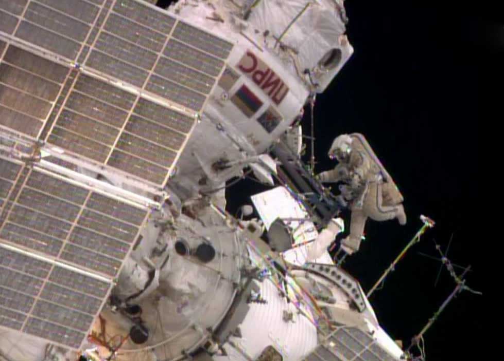 Oleg Artemyev Outside Space Station