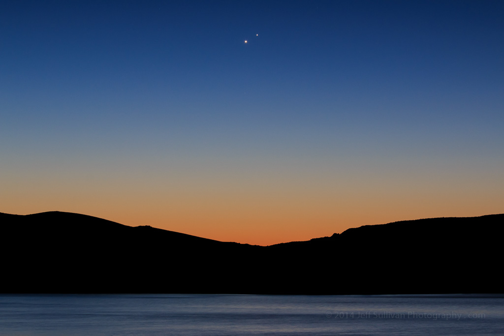 Jupiter, Venus, Lake