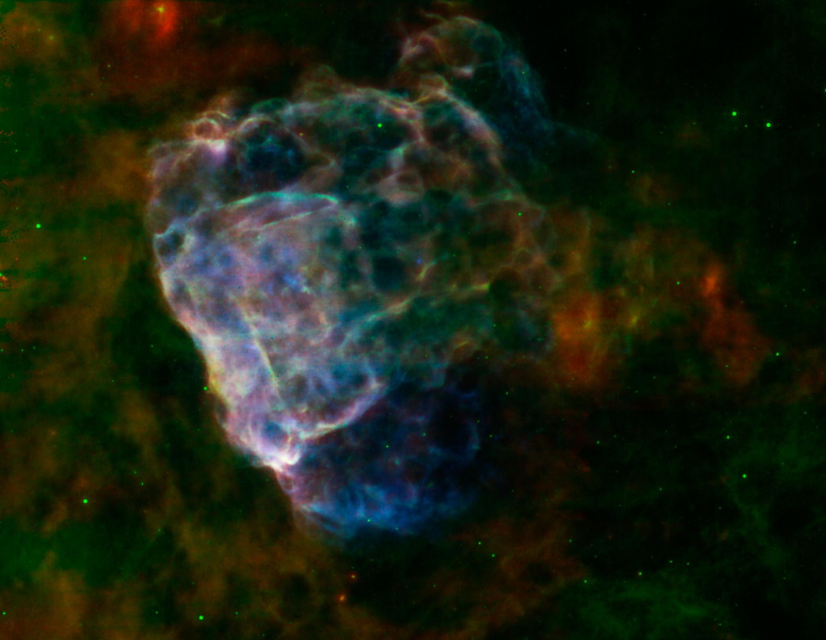 Star Explosion's Beauty Revealed by Space Telescope Photo