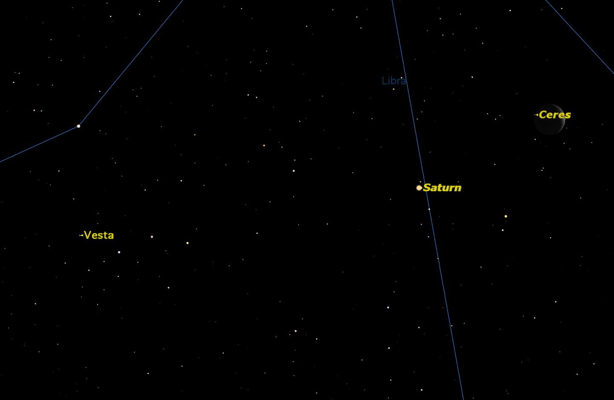Ceres and the Moon, September 2014