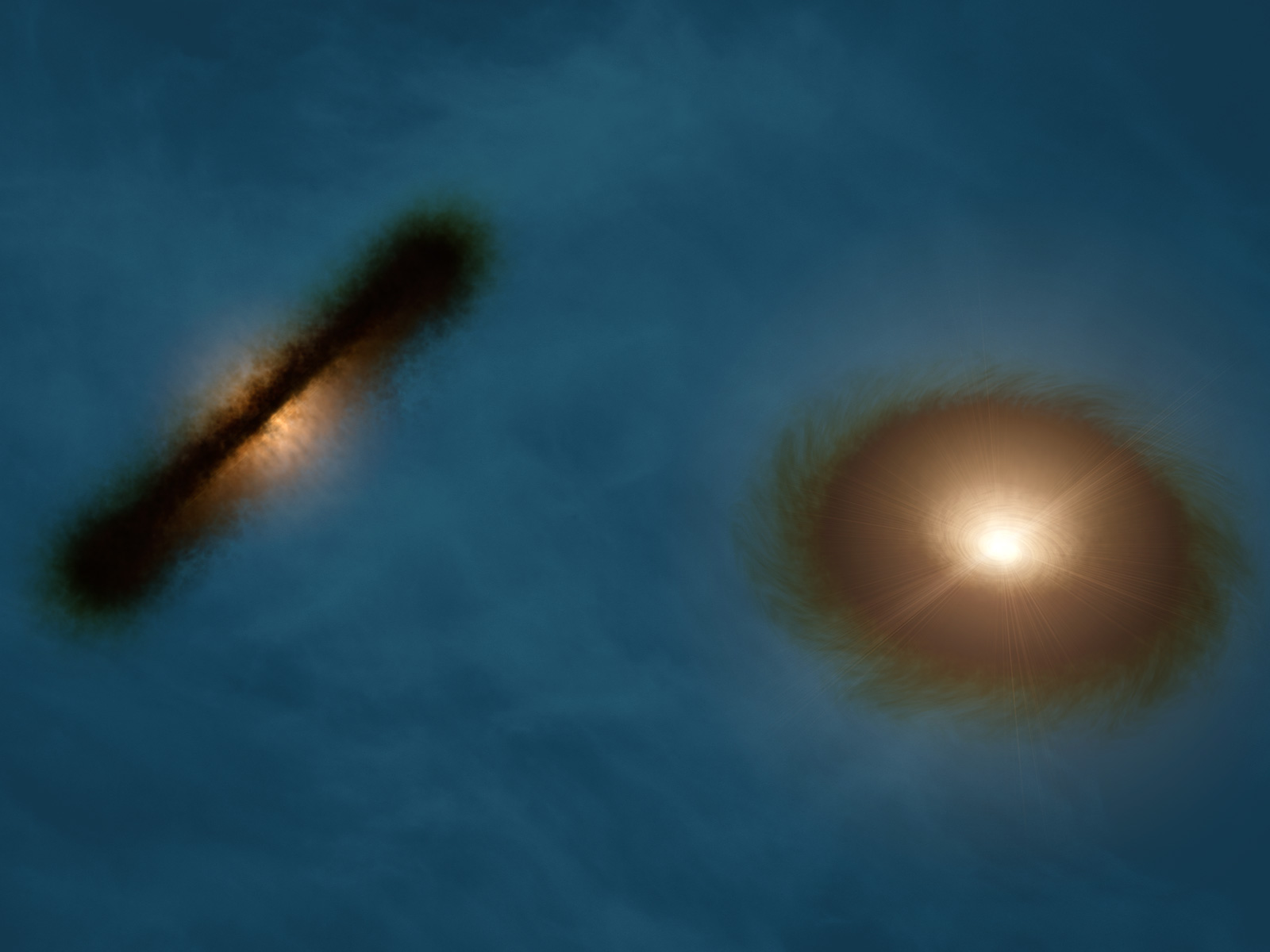 Discs Around HK Tauri A and B
