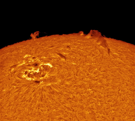 The winner in the "Our Solar System" section of the competition, this image shows the sun's activity in a stunning close-up. Sept. 18, 2014.