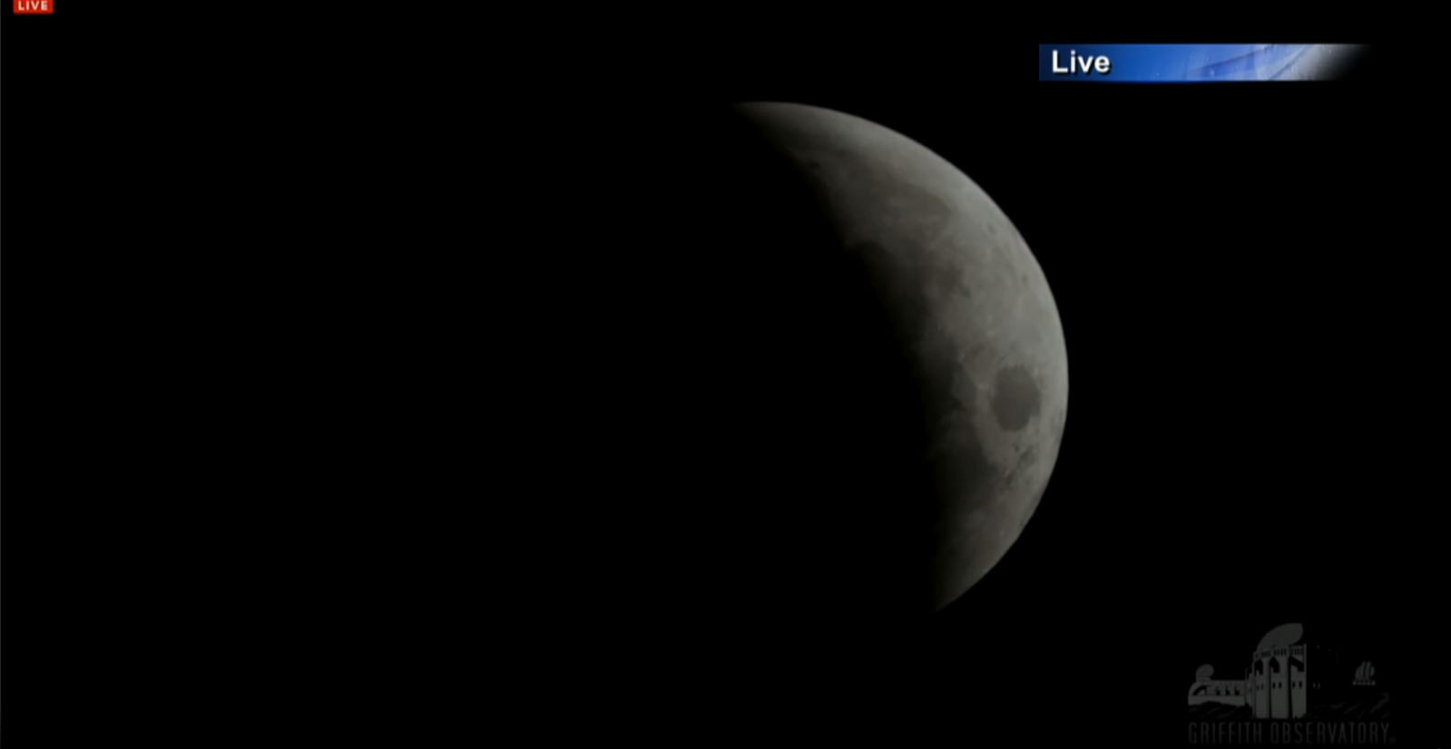 Moon Near Total Eclipse on Oct. 8, 2014