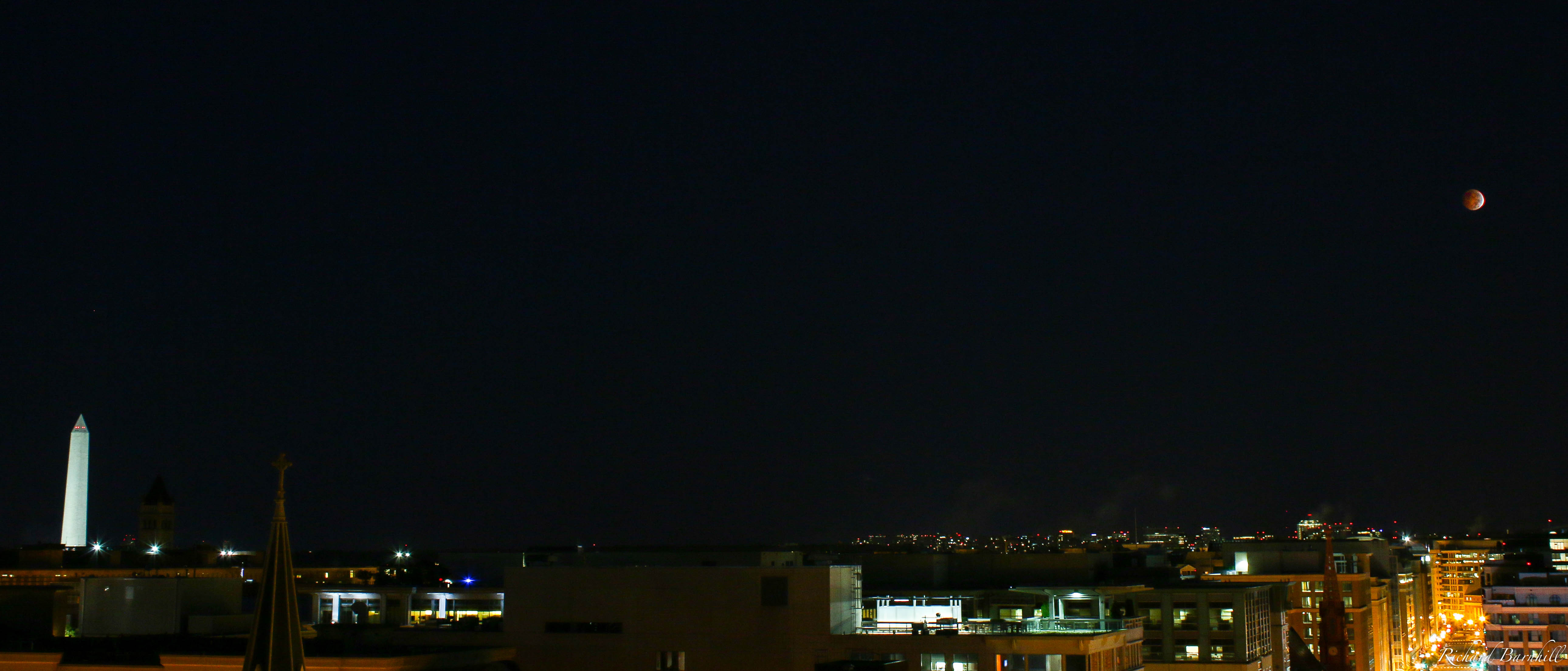 Lunar Eclipse and Washington Monument