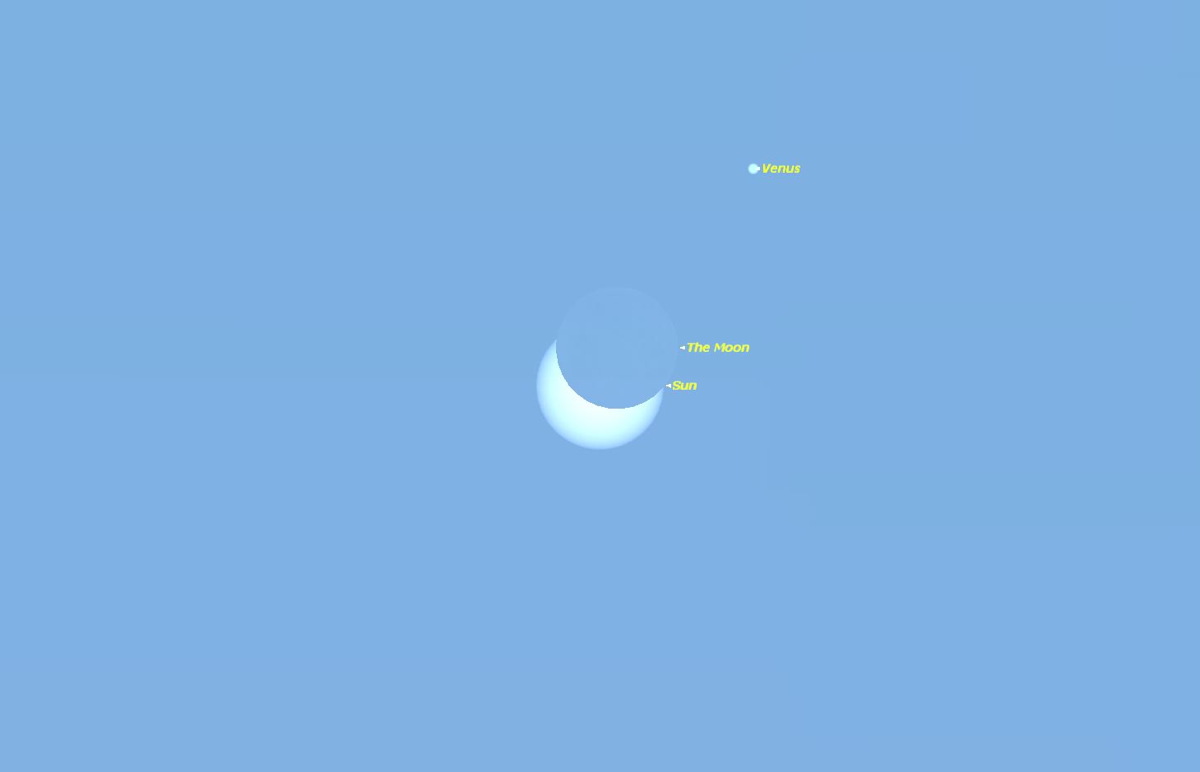 Partial Solar Eclipse as Seen in Bismarck, ND, on Oct. 23, 2014