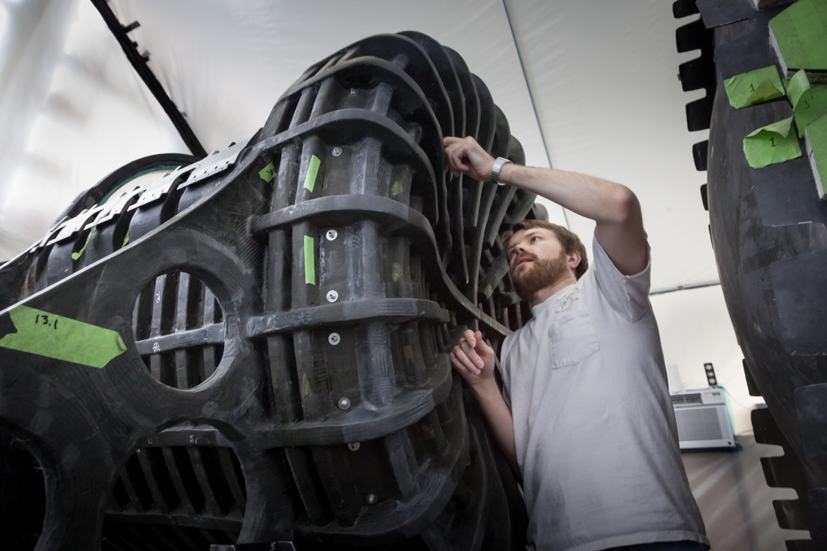 Final Check on Lynx Cockpit Structure