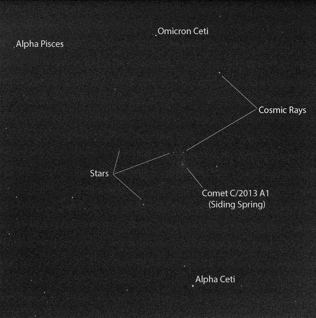 Opportunity's View of Comet Siding Spring (Short Exposure)