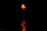Skywatcher Mark Ezell watched the Oct. 23, 2014 solar eclipse from Austin, Texas, where he captured amazing views of the event as it occured over Lady Bird Lake near the city's downtown area.