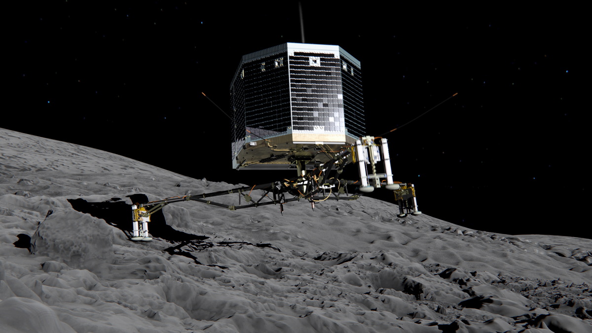 Philae Lander on Comet 67P/Churyumov-Gerasimenko