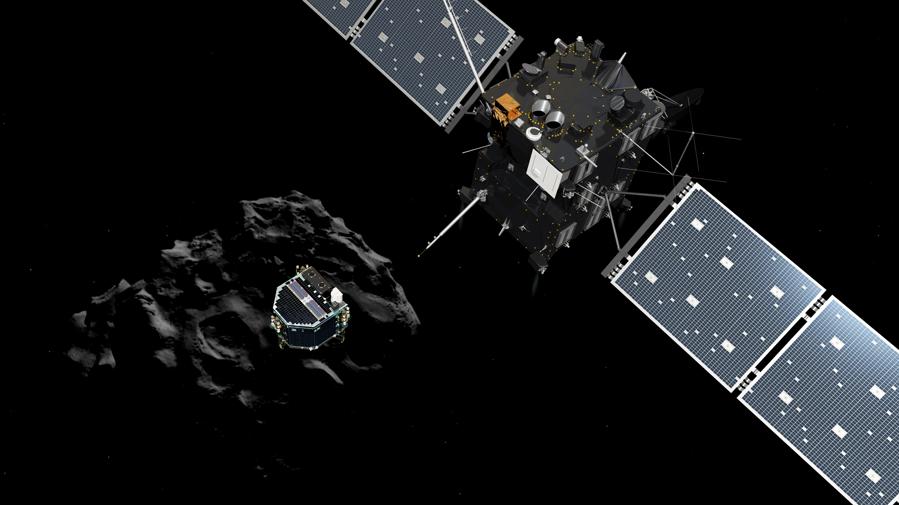 Philae Comet Lander Deployed
