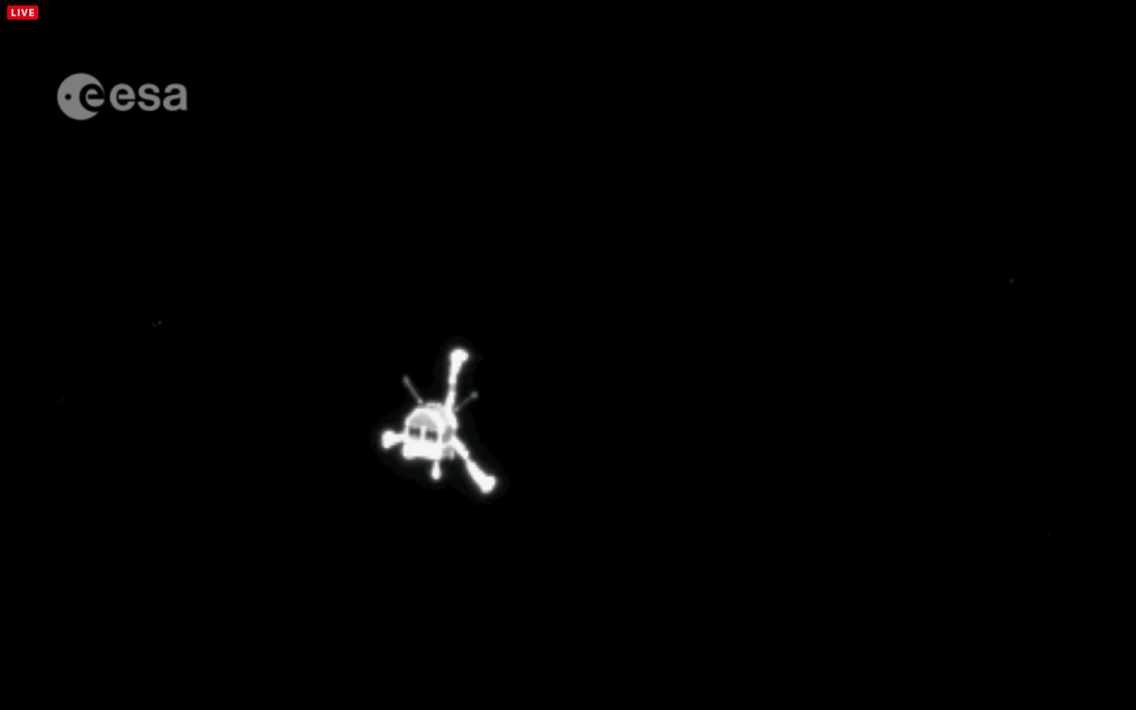 Philae Lander Seen by Rosetta Spacecraft