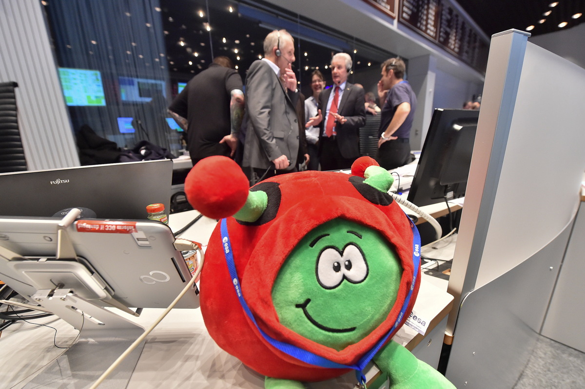 Philae Celebration with Plush Toy
