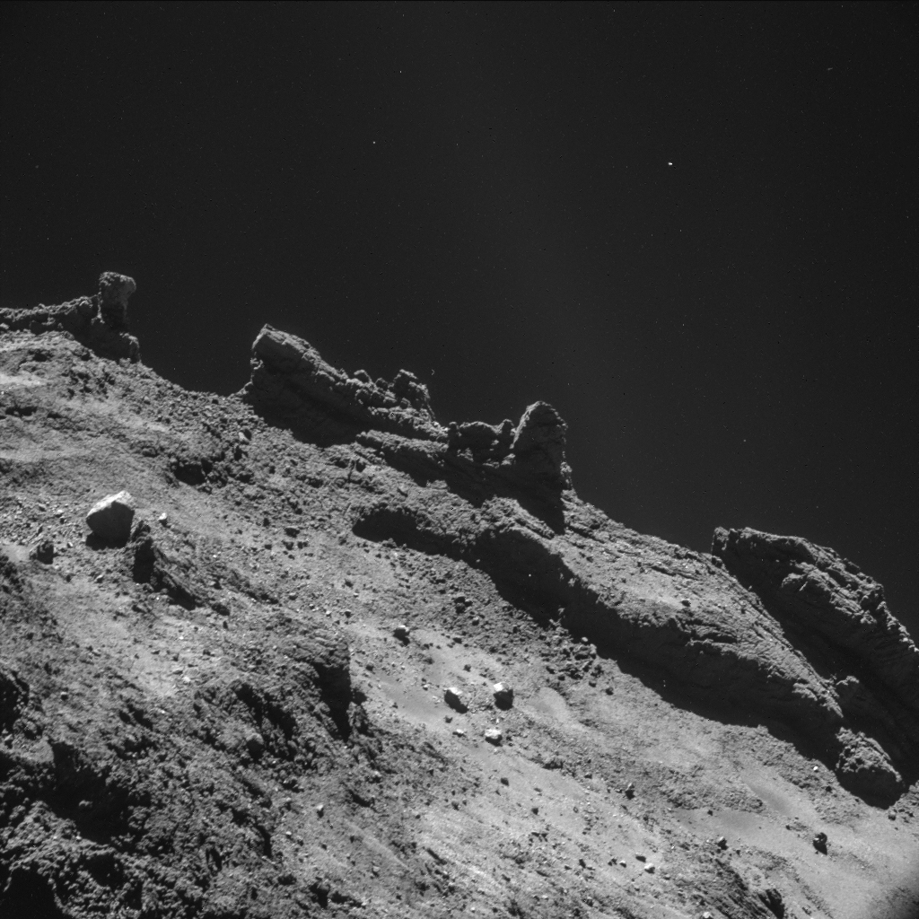 Comet Landscape of 67P by Rosetta