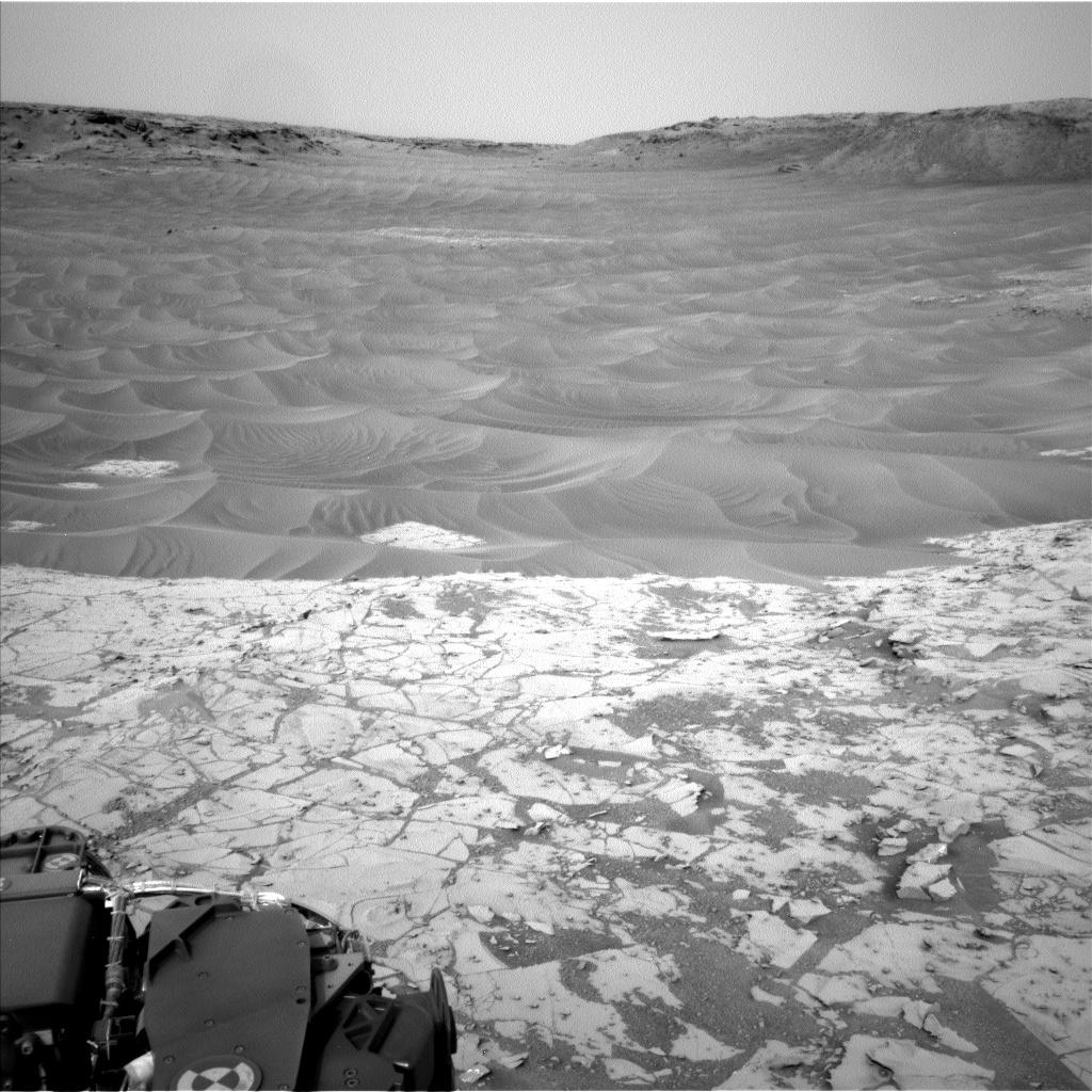 Ripples Next to 'Pahrump Hills' Outcrop at Base of Mount Sharp on Mars