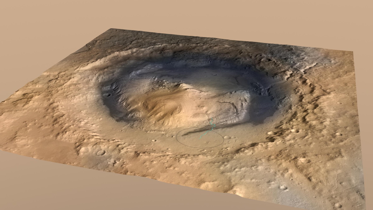 'Mount Sharp' Inside Gale Crater, Mars