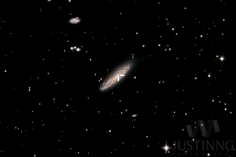 Supernova in Superwind Galaxy by Justin Ng