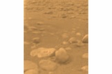 The European Space Agency's Huygens lander returned this image from the surface of Saturn's moon Titan on Jan. 14, 2005.