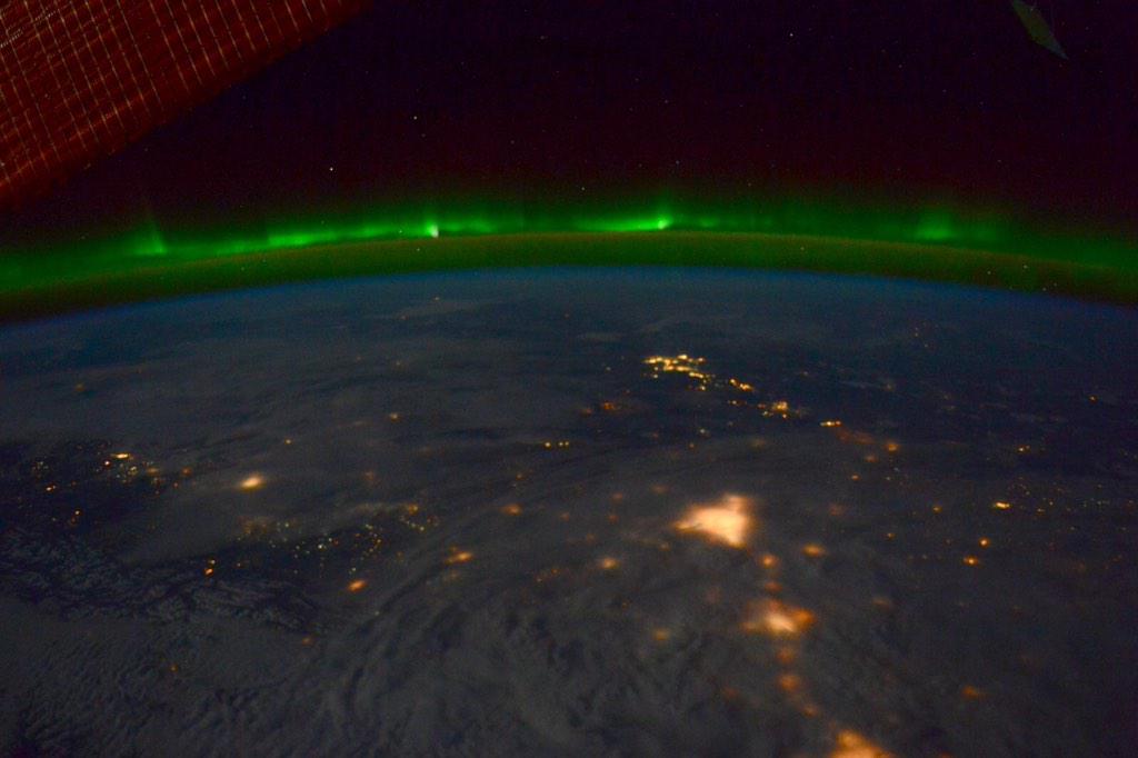 Alaska Under an Aurora