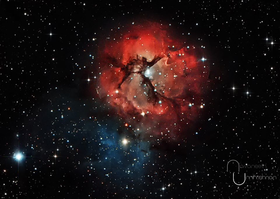 Trifid Nebula Glows in Stunning Photo By Amateur Astronomer
