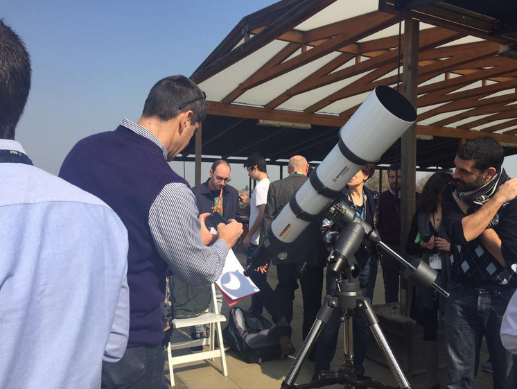 Solar Eclipse Watchers at ESA ESRIN