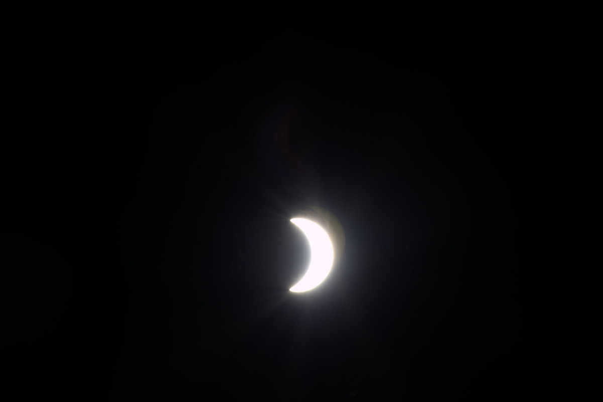 March 20, 2015, Solar Eclipse Seen on the ISS