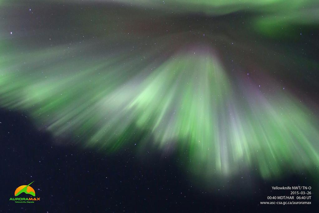 Aurora Over Yellowknife, Canada, March 26, 2015