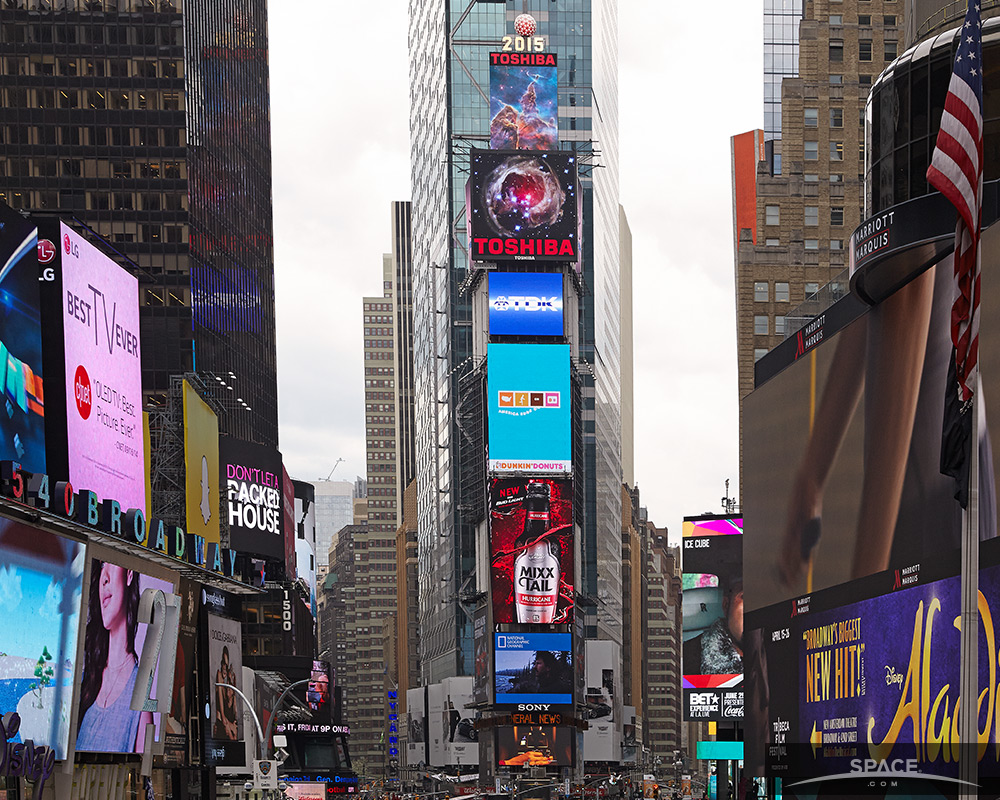 Star V838 in Times Square