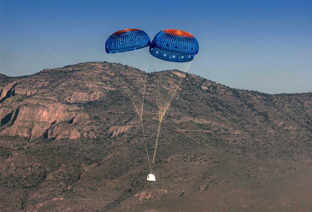 New Shepard Crew Capsule Descent