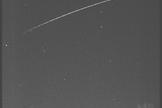 The falling Russian spacecraft Progress 59 is seen streaking overhead in this view from the Brazilian Meteor Observers Network (BRAMON) on May 2, 2015. The spacecraft is expected to fall to Earth overnight on May 7/8.