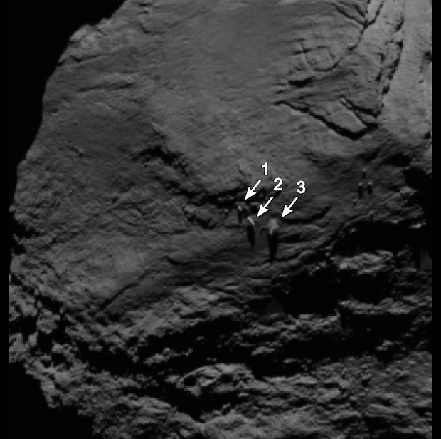 Boulders on Comet 67P/C-G