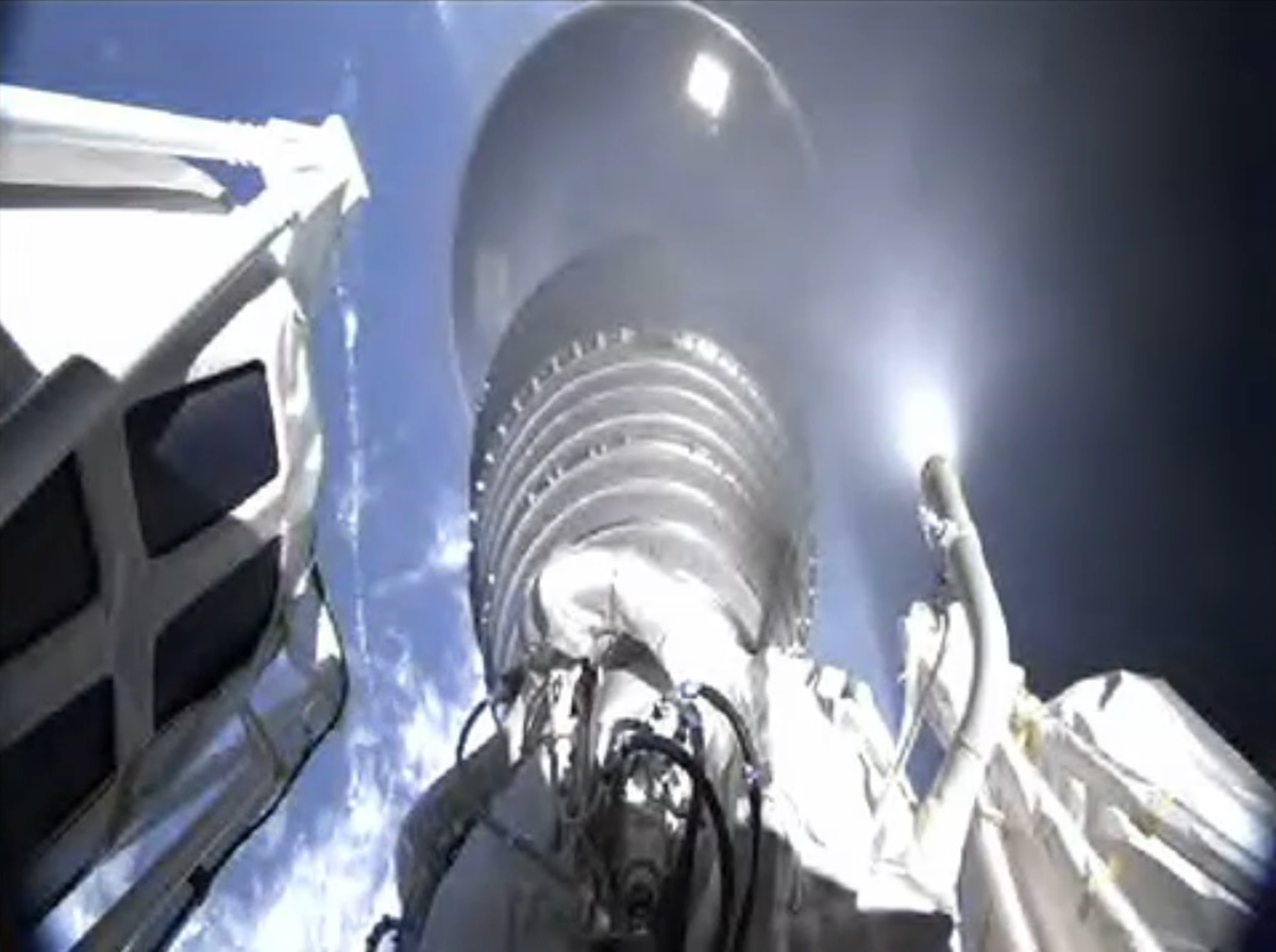 X-37B Space Plane 4th Launch Stage Separation