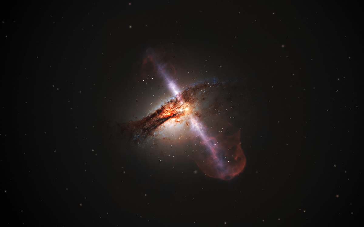 Enormous Black Hole Is Too Big for Its Galaxy