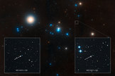 This image shows the region around the well-studied Hyades star cluster, the nearest open cluster to Earth.