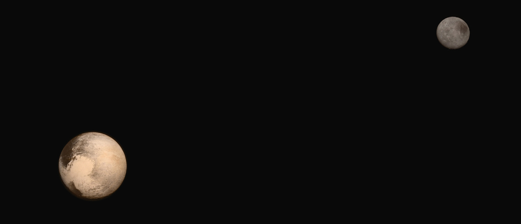 Pluto and Charon Shown in Natural Color