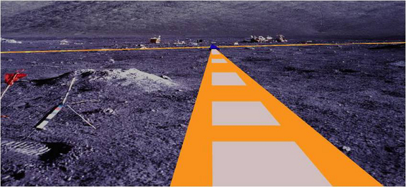 "Arms" of Kapton material spread out on the lunar surface could serve as a robust, lightweight backbone for an array of low-frequency antennas that could be deployed by a modest rover.